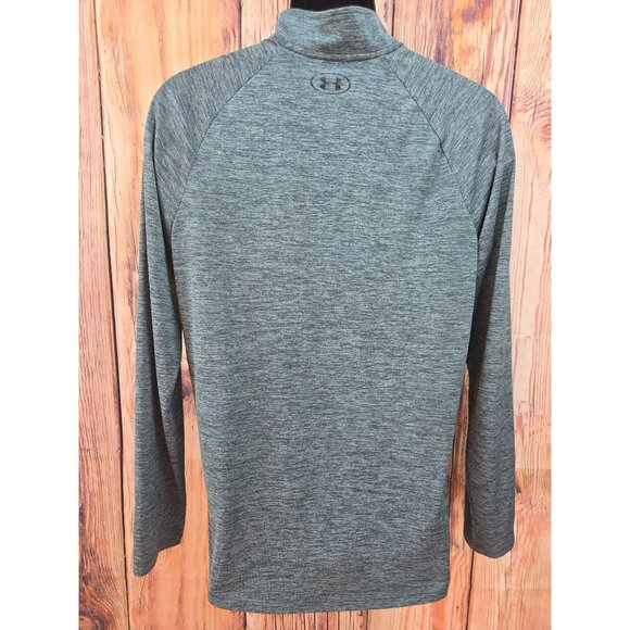 Under Armour Mens HeatGear 1/4 Zip Mock Neck Pullover Medium - Picture 2 of 8